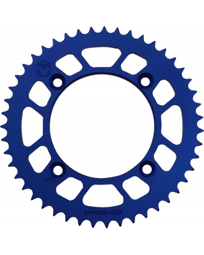 Couronne Moto MOOSE OFFROAD HARD-PARTS SPROCKET ALU MSE YAM 47T BLUE Couronne Moto MOOSE OFFROAD HARD-PARTS SPROCKET ALU MSE YAM 47T BLUE