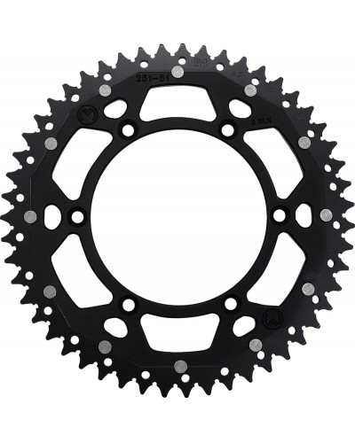 Couronne Moto MOOSE OFFROAD HARD-PARTS SPROCKET DUAL MSE 51 BK