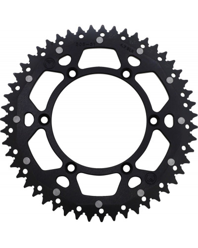 Couronne Moto MOOSE OFFROAD HARD-PARTS SPROCKET DUAL MSE 51 BK