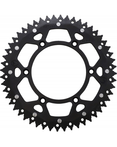 Couronne Moto MOOSE OFFROAD HARD-PARTS SPROCKET DUAL MSE 52 BK