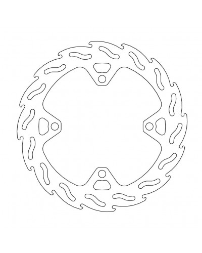 Disque Frein Moto MOTO-MASTER Disque arrière MM Flame Fixe Kawasaki KX125/250, RMZ Disque Frein Moto MOTO-MASTER Disque arrière MM Flame Fixe Kawasaki KX125/250, RMZ