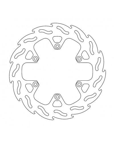 Disque Frein Moto MOTO-MASTER Disque arrière MM Flame Fixe KTM Dakar 4.4mm Disque Frein Moto MOTO-MASTER Disque arrière MM Flame Fixe KTM Dakar 4.4mm