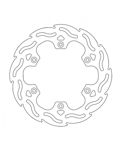 Disque Frein Moto MOTO-MASTER Disque arrière MM Flame Fixe Yamaha TDR, WR, YZ Disque Frein Moto MOTO-MASTER Disque arrière MM Flame Fixe Yamaha TDR, WR, YZ