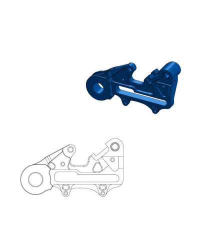 Accessoires Freinage Moto MOTO-MASTER Support arrière Offroad MM 220 HVA bleu (incl adapt axe endu Accessoires Freinage Moto MOTO-MASTER Support arrière Offroad MM 220 HVA bleu (incl adapt axe endu
