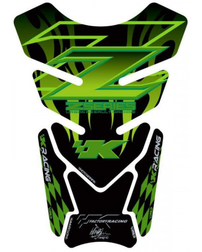 Protection Réservoir Moto MOTOGRAFIX Protection de réservoir MOTOGRAFIX 4 pièces noir/vert Kawasaki