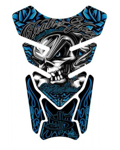 Protection Réservoir Moto MOTOGRAFIX Protection de réservoir MOTOGRAFIX Street Style 4pcs noir/bleu