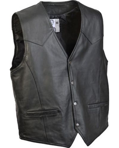 Gilet Cuir Moto MOTOMOD CUIR NOIR