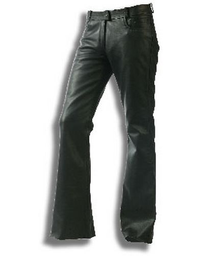 Pantalon Cuir Moto MOTOMOD JEAN'S CUIR taille basse NOIR