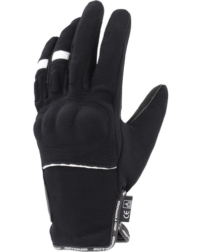 Gants Moto Été MOTOMOD TS01 CE NOIR-BLANC