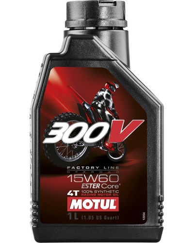 Huile 4 Temps Moto MOTUL 300V FL OFF-ROAD 4T 15W60 1 litre