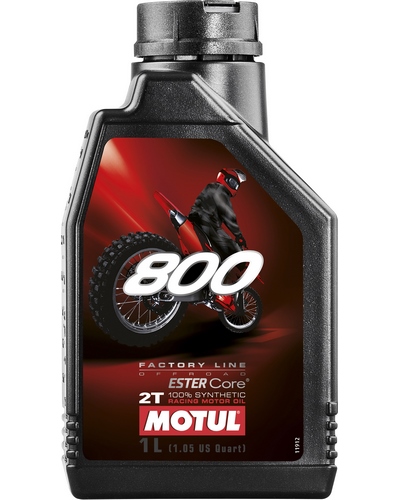 Huile 2 Temps Moto MOTUL 800 2T FL Off Road 1 litre