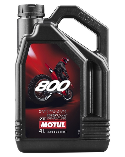 Huile 2 Temps Moto MOTUL 800 2T FL Off-Road 4 litres