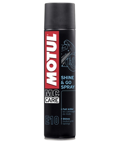 Rénovateur Plastique Moto MOTUL E10 Shine et Go Spray 400ml