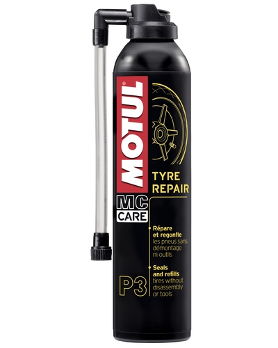 Kit Réparation Pneu Moto Motul P3 Aerosol Anti-crevaison 300ml