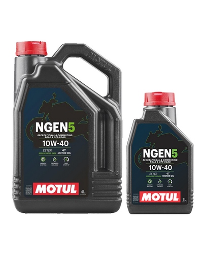 Huile 4 Temps Moto MOTUL Pack NGEN 5 10W40 4l+1litre