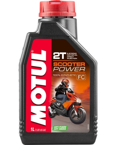 Huile 2 Temps Moto MOTUL SCOOTER POWER 2T 1 litre