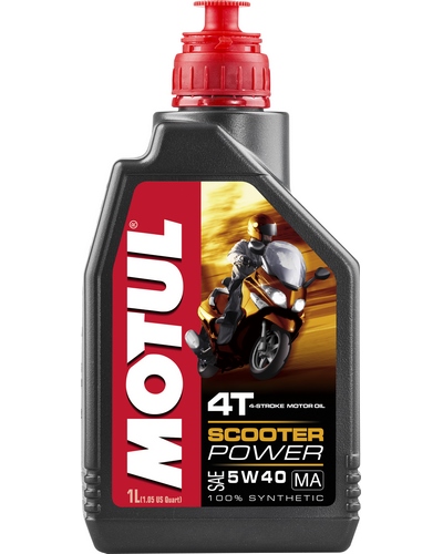 Huile 4 Temps Moto MOTUL SCOOTER POWER 4T 5W40 1 litre