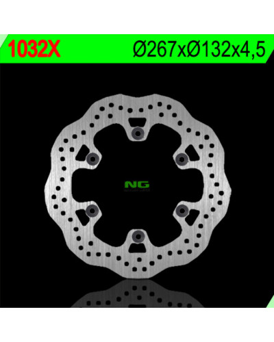 Disque Frein Moto NG BRAKE DISC Disque de frein arrère gauche NG 1032X pétale fixe Yamaha T-Max 500