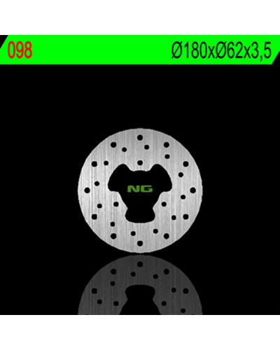 Disque Frein Moto NG BRAKE DISC Disque de frein arrière droit NG 098 rond fixe Peugeot