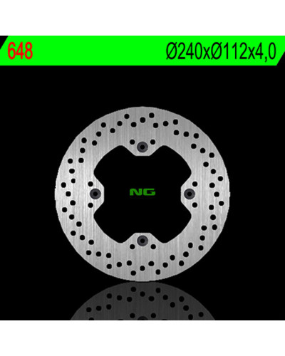 Disque Frein Moto NG BRAKE DISC Disque de frein arrière droit NG 648 rond fixe