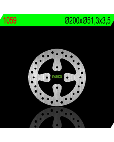 Disque Frein Moto NG BRAKE DISC Disque de frein arrière NG 1059 rond fixe Yamaha