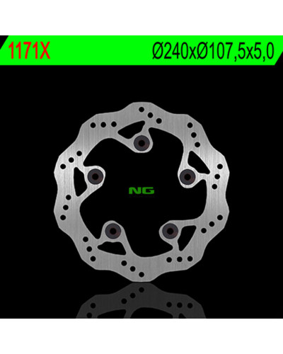 Disque Frein Moto NG BRAKE DISC Disque de frein arrière NG 1171X pétales fixe KTM