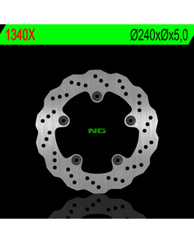 Disque Frein Moto NG BRAKE DISC Disque de frein arrière NG 1340X pétale fixe Honda