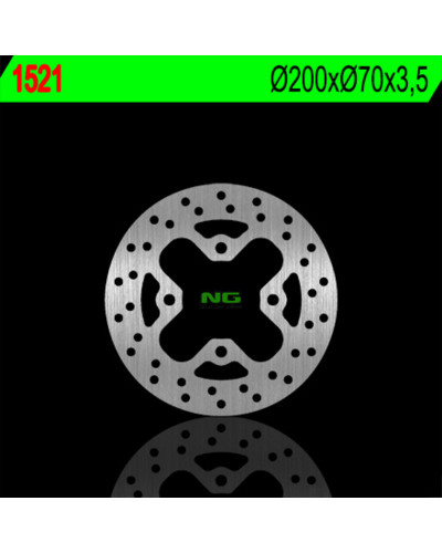 Disque Frein Moto NG BRAKE DISC Disque de frein arrière NG 1521 rond fixe Kawasaki KFX450R