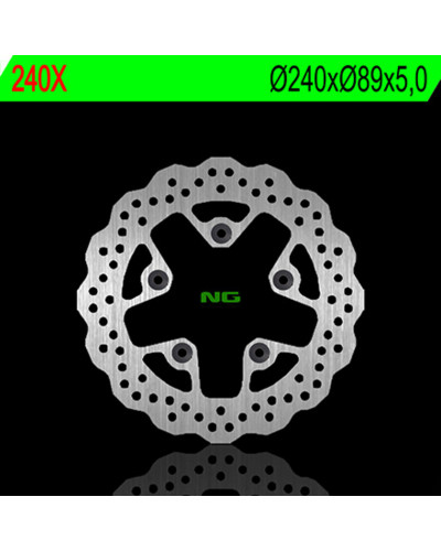 Disque Frein Moto NG BRAKE DISC Disque de frein arrière NG 240X pétales fixe