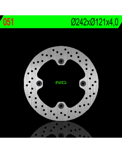 Disque Frein Moto NG BRAKE DISC Disque de frein avant droit NG 051 rond fixe Suzuki DR600