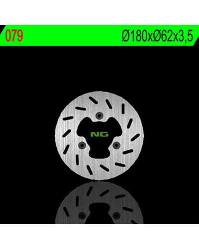 Disque Frein Moto NG BRAKE DISC Disque de frein avant droit NG 079 rond fixe Derbi Variant 50 Sport R