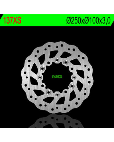 Disque Frein Moto NG BRAKE DISC Disque de frein avant droit NG 137XS pétale fixe