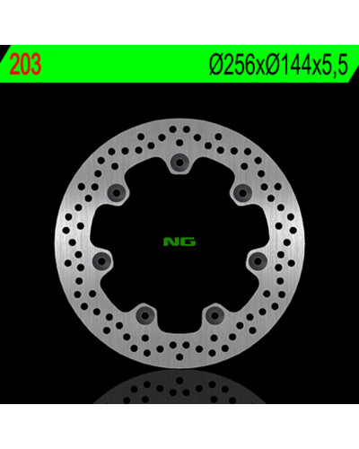 Disque Frein Moto NG BRAKE DISC Disque de frein avant droit NG 203 rond fixe Honda XL600LM