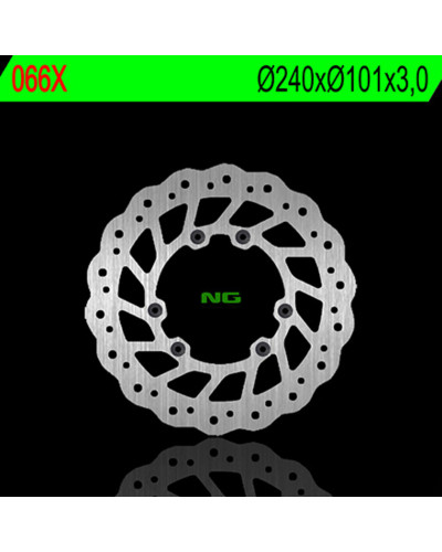 Disque Frein Moto NG BRAKE DISC Disque de frein avant gauche NG 066X pétale fixe