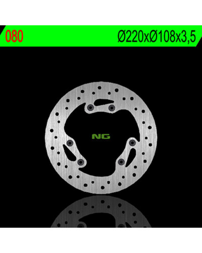 Disque Frein Moto NG BRAKE DISC Disque de frein avant gauche NG 080 rond fixe Peugeot