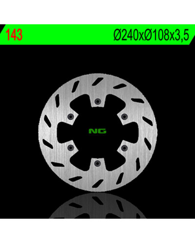 Disque Frein Moto NG BRAKE DISC Disque de frein avant gauche NG 143 rond fixe Beta RK6