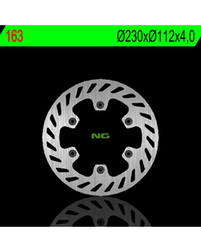 Disque Frein Moto NG BRAKE DISC Disque de frein avant gauche NG 163 rond fixe Yamaha DT50R