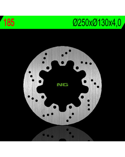 Disque Frein Moto NG BRAKE DISC Disque de frein avant gauche NG 185 rond fixe Kawasaki KLR600