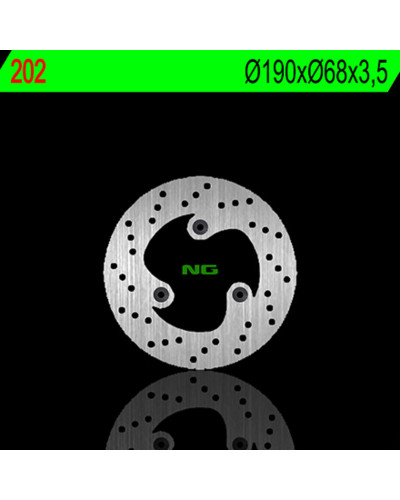 Disque Frein Moto NG BRAKE DISC Disque de frein avant gauche NG 202 rond fixe Aprilia