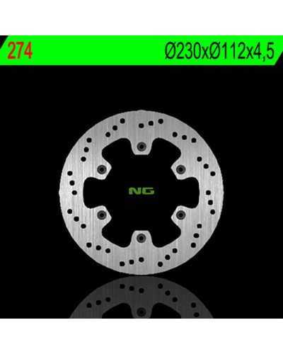 Disque Frein Moto NG BRAKE DISC Disque de frein avant gauche NG 274 rond fixe