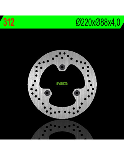 Disque Frein Moto NG BRAKE DISC Disque de frein avant gauche NG 312 rond fixe Honda