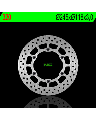 Disque Frein Moto NG BRAKE DISC Disque de frein avant gauche NG 320 rond fixe Yamaha