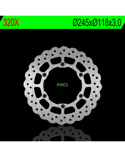 Disque Frein Moto NG BRAKE DISC Disque de frein avant gauche NG 320X pétale fixe Yamaha