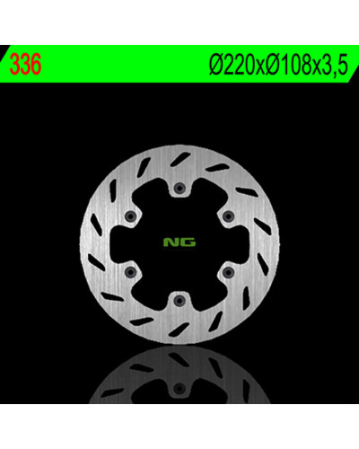 Disque Frein Moto NG BRAKE DISC Disque de frein avant gauche NG 336 rond fixe