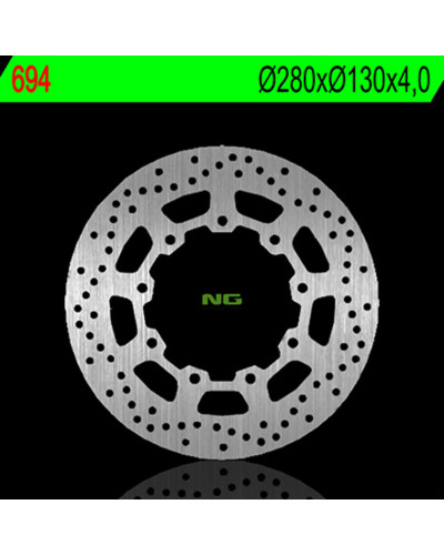 Disque Frein Moto NG BRAKE DISC Disque de frein avant gauche NG 694 rond fixe Kawasaki KLR650 Tengai