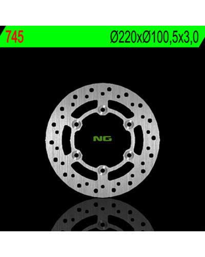 Disque Frein Moto NG BRAKE DISC Disque de frein avant gauche NG 745 rond fixe