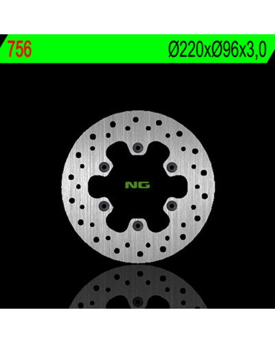 Disque Frein Moto NG BRAKE DISC Disque de frein avant gauche NG 756 rond fixe Kawasaki