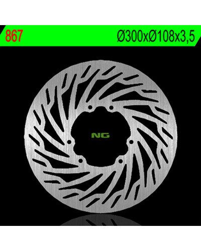 Disque Frein Moto NG BRAKE DISC Disque de frein avant gauche NG 867 rond fixe