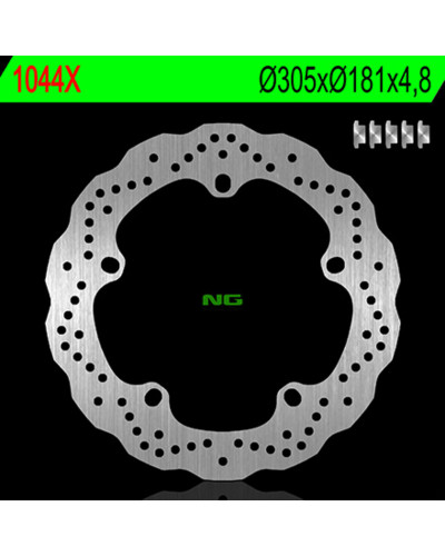 Disque Frein Moto NG BRAKE DISC Disque de frein avant NG 1044X pétale fixe BMW