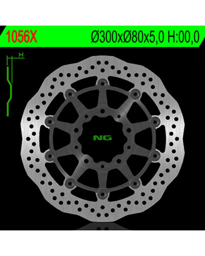 Disque Frein Moto NG BRAKE DISC Disque de frein avant NG 1056X pétale flottant Kawasaki